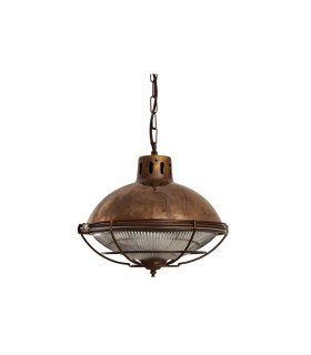 Marlow Cage Dome Pendant Antique Brass Bronze Cage