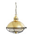 Marlow Cage Dome Pendant Polished Brass Black Cage-3