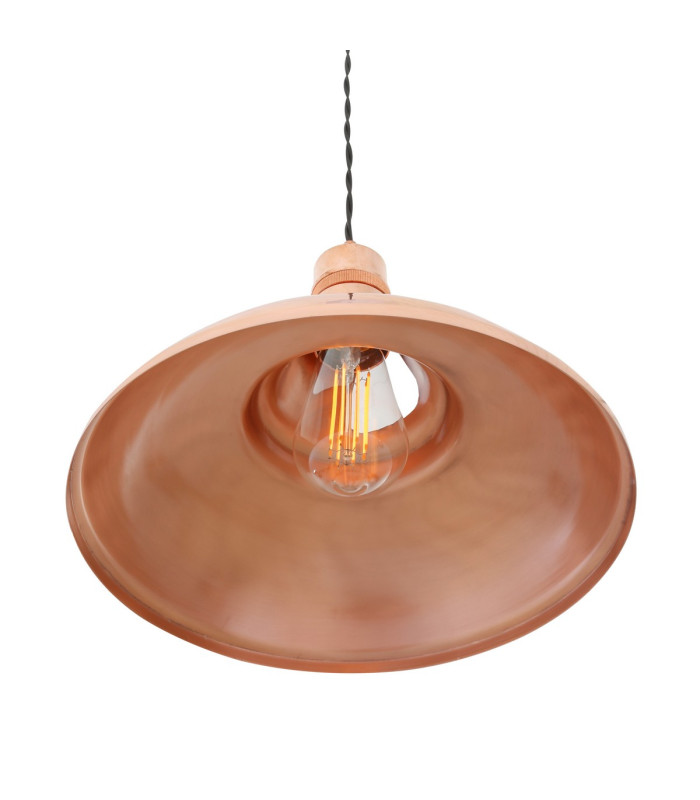 Minsk Industrial Dome Pendant Polished Copper-4