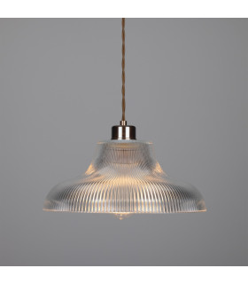 Mono 30cm Railway Dome Pendant Antique Brass-2