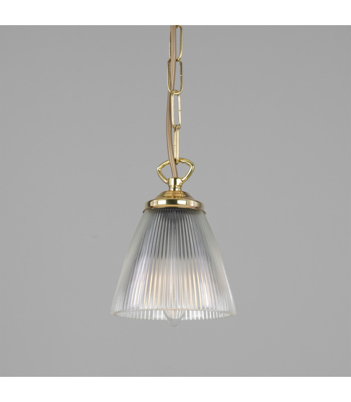 Gadar Dome Pendant Polished Brass-1