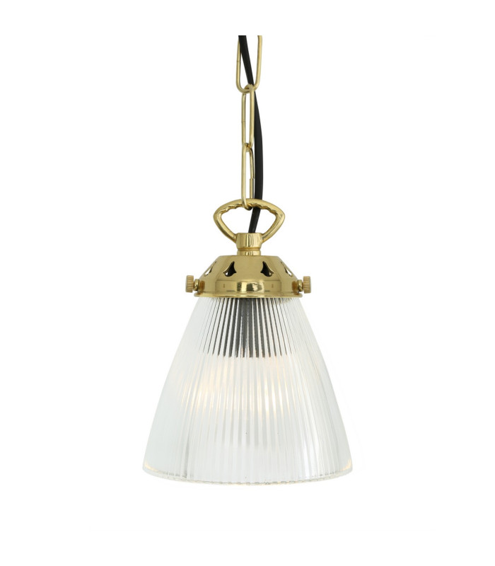 Gadar Dome Pendant Polished Brass-2