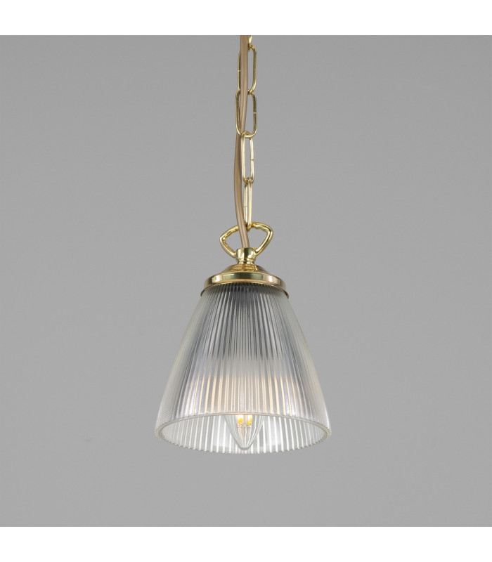 Gadar Dome Pendant Polished Brass-3