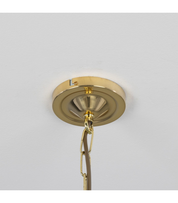 Gadar Dome Pendant Polished Brass-4
