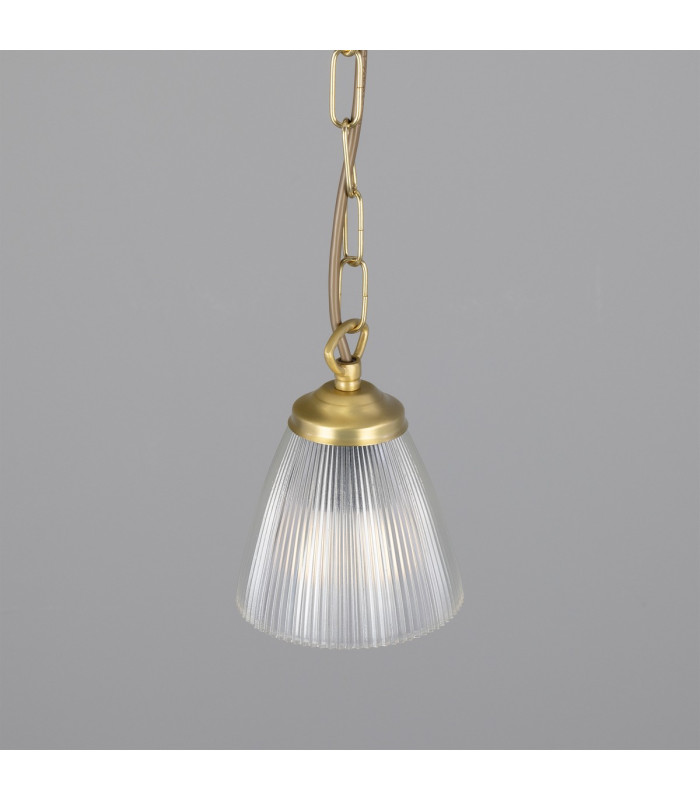 Gadar Dome Pendant Satin Brass-2