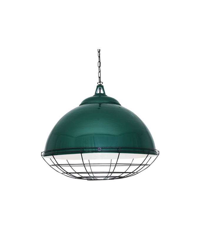 Brussels Dome Pendant Racing Green Black Cage-3