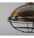 Chester Cage Dome Pendant Antique Brass Black Cage-4