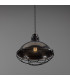 Chester Cage Dome Pendant Antique Silver Black Cage-2