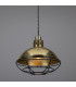 Chester Cage Dome Pendant Polished Brass Black Cage-2