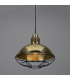 Chester Cage Dome Pendant Polished Brass Black Cage-3