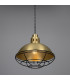 Chester Cage Dome Pendant Satin Brass Black Cage-2