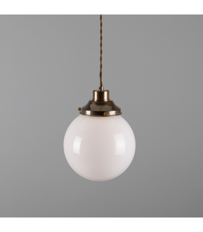 Gentry 20cm Globe Pendant Antique Brass-1