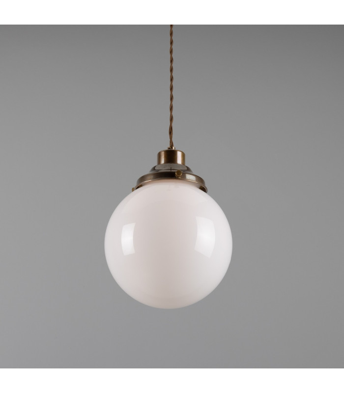 Gentry 20cm Globe Pendant Antique Brass-2