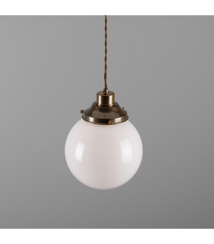 Gentry 20cm Globe Pendant Antique Brass-3