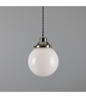 Gentry 20cm Globe Pendant Antique Silver-1