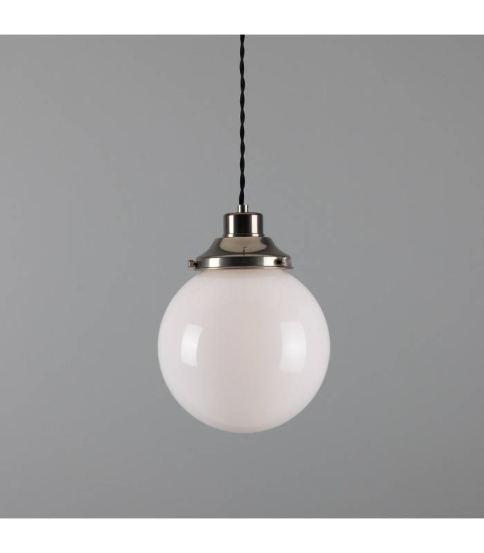 Gentry 20cm Globe Pendant Antique Silver-1