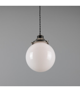 Gentry 20cm Globe Pendant Antique Silver-2