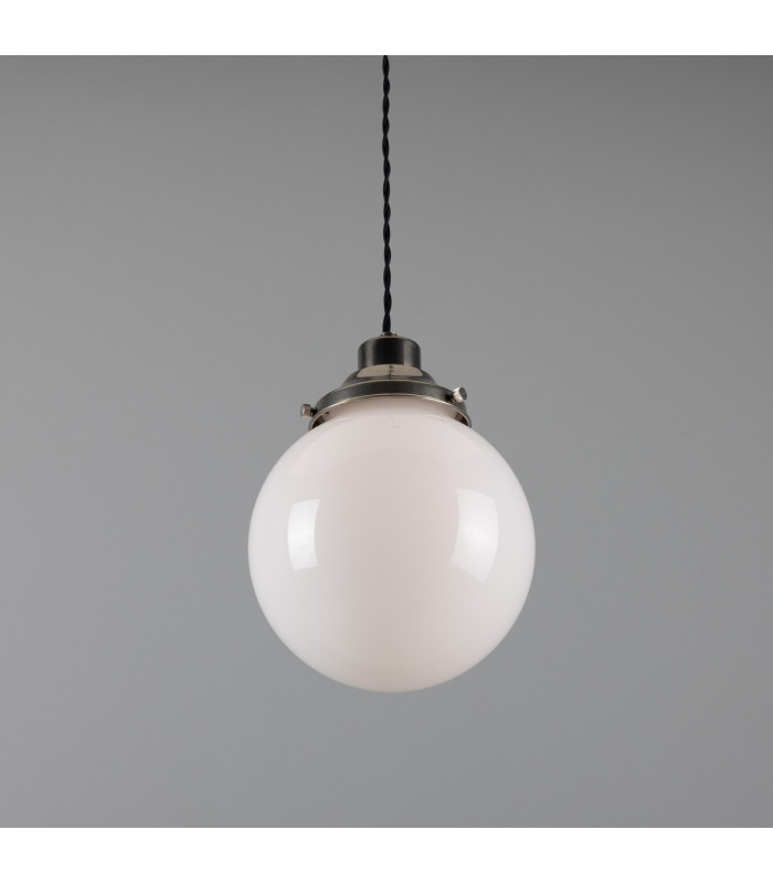 Gentry 20cm Globe Pendant Antique Silver-2