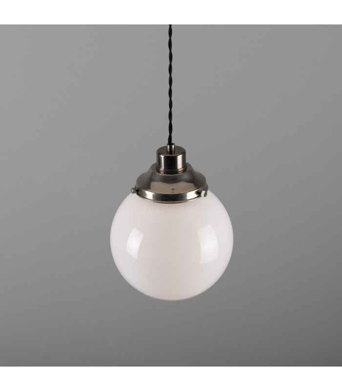Gentry 20cm Globe Pendant Antique Silver-3
