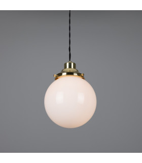 Gentry 20cm Globe Pendant Polished Brass-2