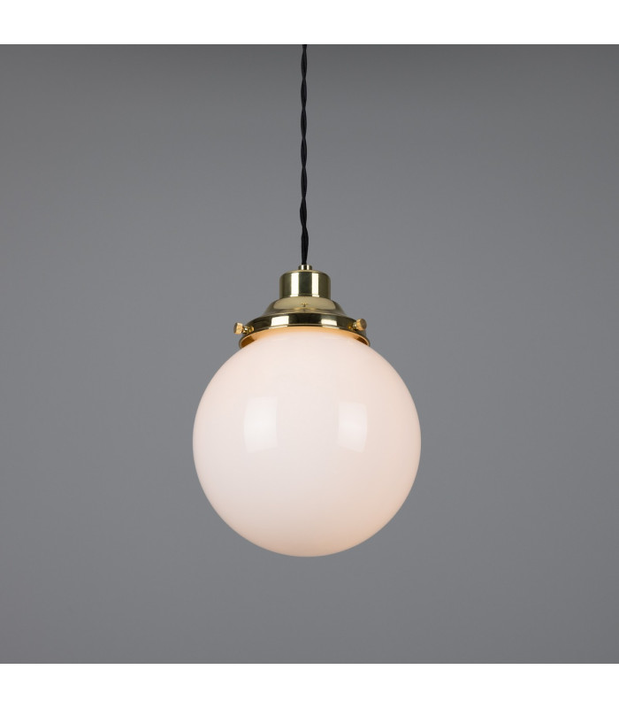 Gentry 20cm Globe Pendant Polished Brass-2