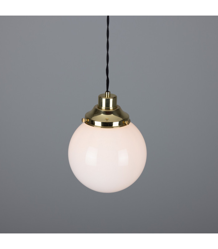 Gentry 20cm Globe Pendant Polished Brass-3