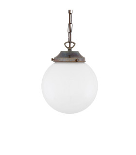 Yerevan 20cm Globe Pendant Antique Brass-1