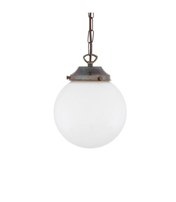 Yerevan 20cm Globe Pendant Antique Brass-1