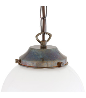Yerevan 20cm Globe Pendant Antique Brass-2
