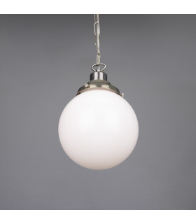 Yerevan 20cm Globe Pendant Antique Silver-1