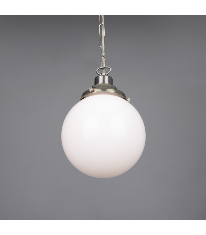 Yerevan 20cm Globe Pendant Antique Silver-1