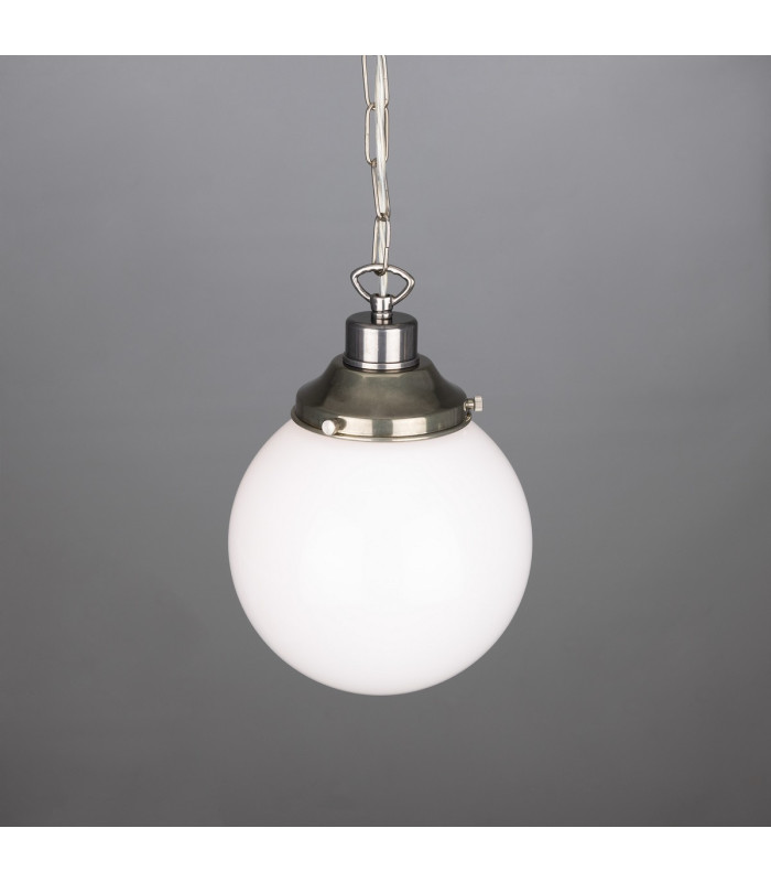 Yerevan 20cm Globe Pendant Antique Silver-2