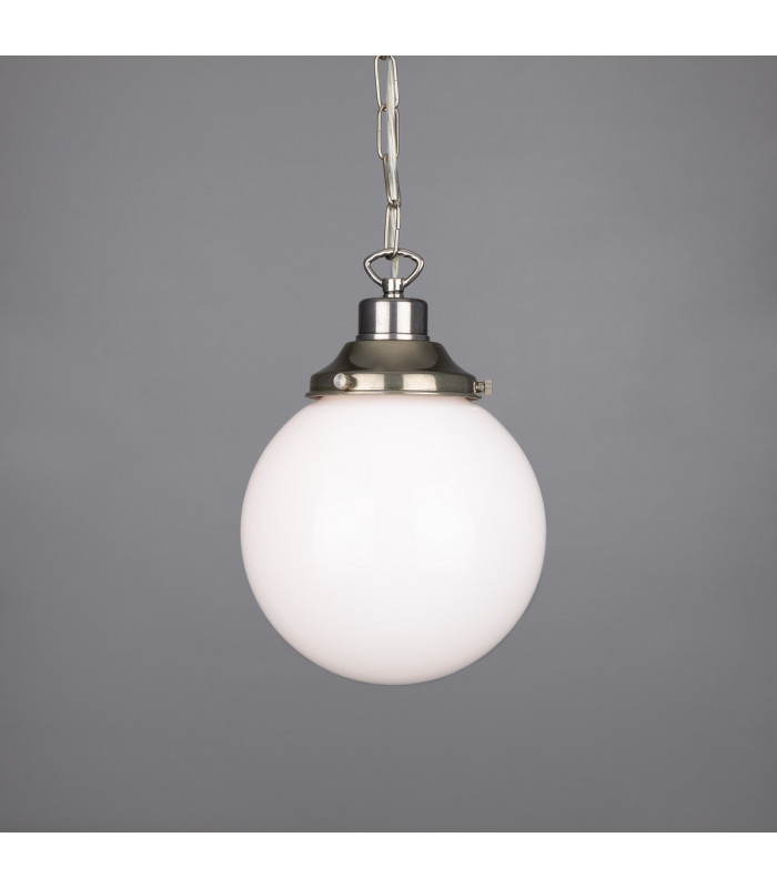 Yerevan 20cm Globe Pendant Antique Silver-3