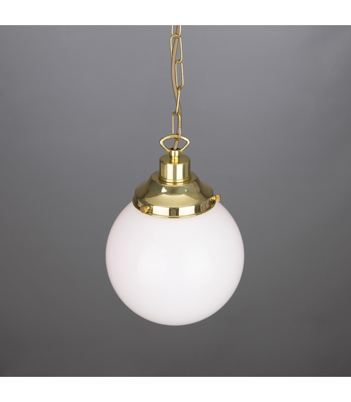 Yerevan 20cm Globe Pendant Polished Brass-2