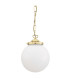 Yerevan 20cm Globe Pendant Polished Brass-4