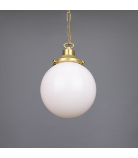 Yerevan 20cm Globe Pendant Satin Brass-1