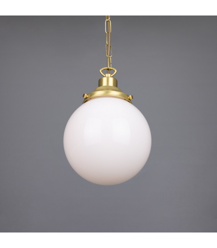 Yerevan 20cm Globe Pendant Satin Brass-1