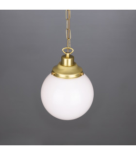 Yerevan 20cm Globe Pendant Satin Brass-2