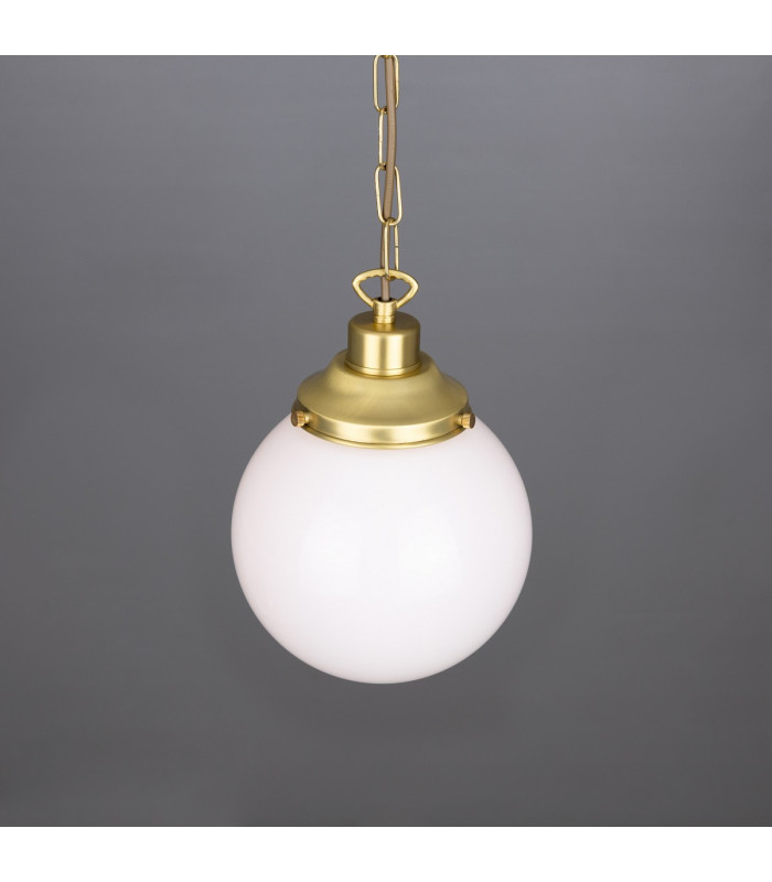 Yerevan 20cm Globe Pendant Satin Brass-2
