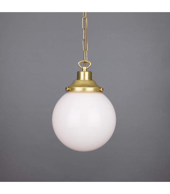 Yerevan 20cm Globe Pendant Satin Brass-3