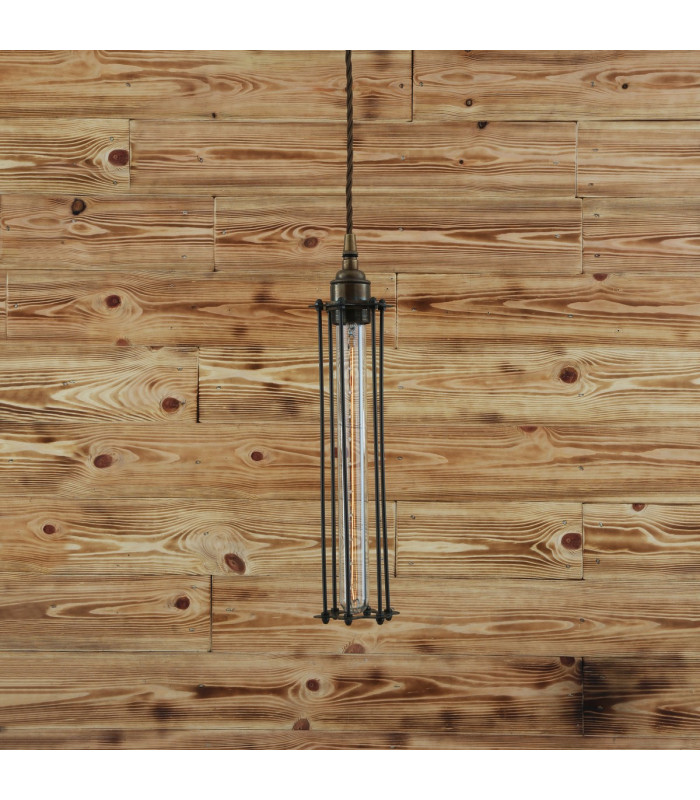 Beirut Pendant Antique Brass Bronze Cage-1