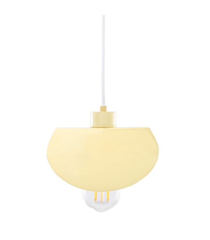 Dodoma Pendant Light Polished Brass White Cable-4