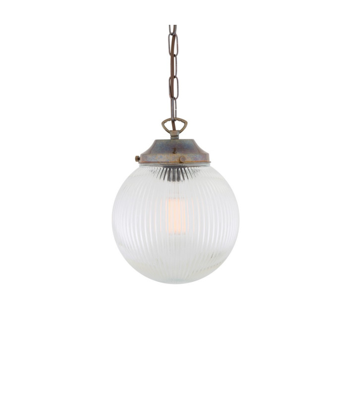 Fitzroy Globe Pendant Light Antique Brass-1