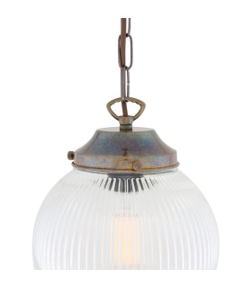 Fitzroy Globe Pendant Light Antique Brass-2