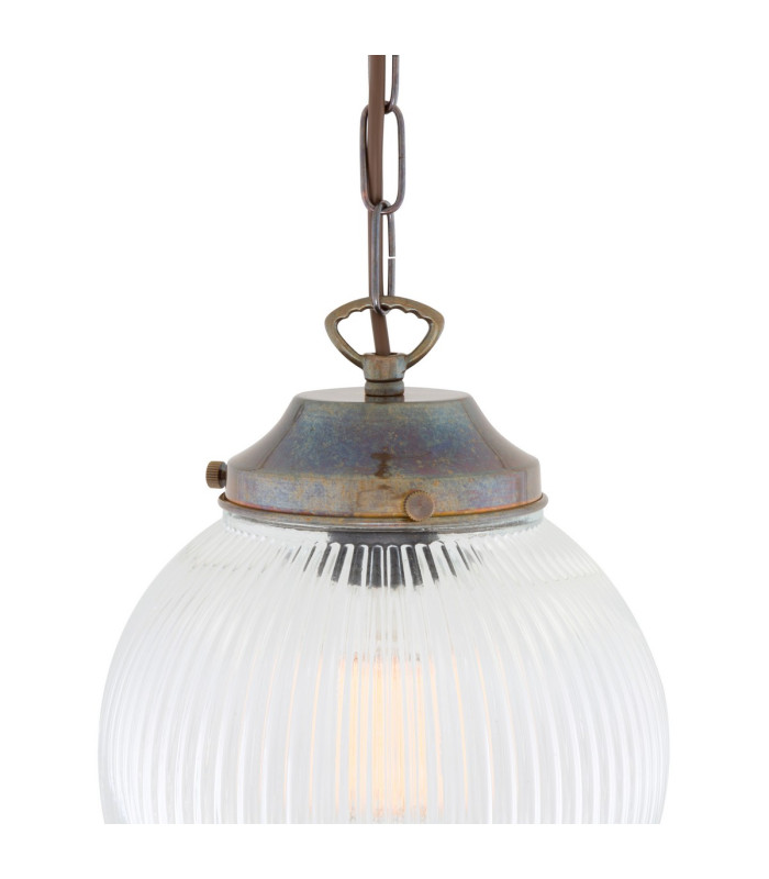 Fitzroy Globe Pendant Light Antique Brass-2
