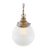 Fitzroy Globe Pendant Light Antique Brass-3