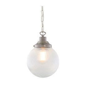Fitzroy Globe Pendant Light Antique Silver-1