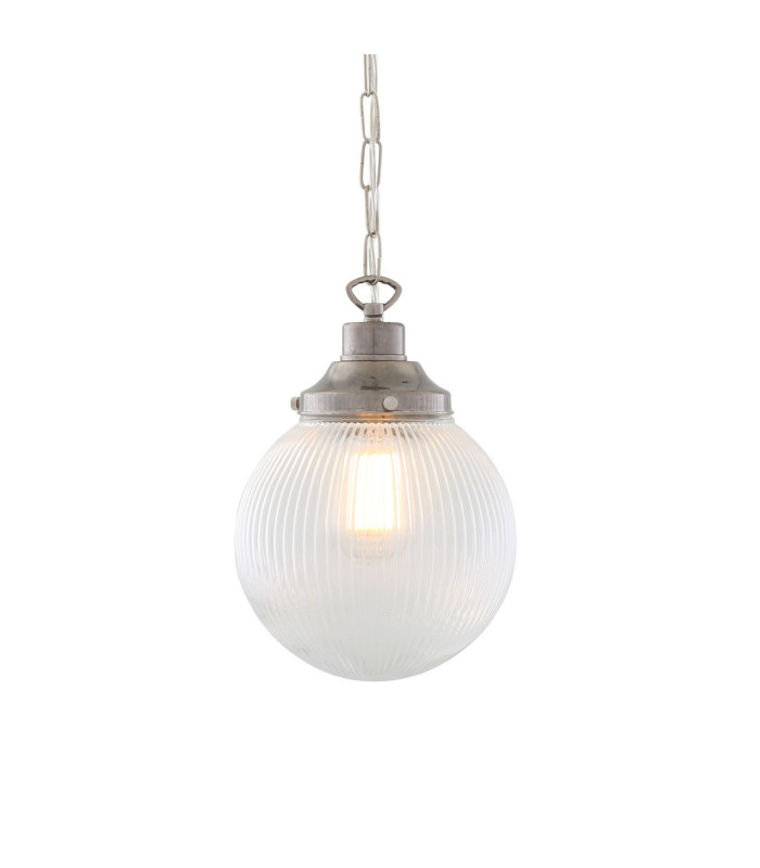 Fitzroy Globe Pendant Light Antique Silver-1