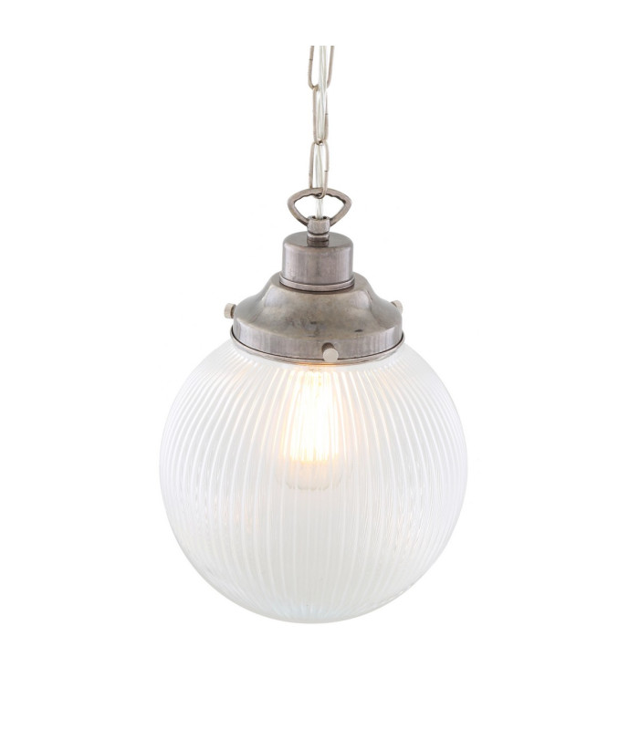 Fitzroy Globe Pendant Light Antique Silver-4