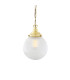 Fitzroy Globe Pendant Light Polished Brass-1